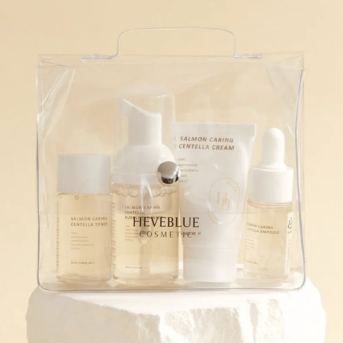HEVEBLUE Salmon Caring Centella Special Travel Kit Bag HEVEBLUE Salmon Caring Centella Special Travel Kit Bag
