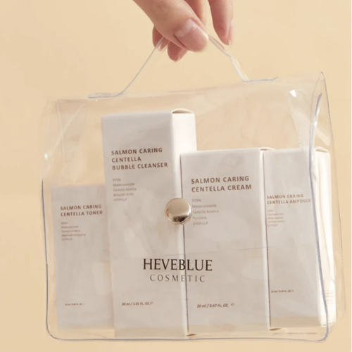 HEVEBLUE Salmon Caring Centella Special Travel Kit Bag HEVEBLUE Salmon Caring Centella Special Travel Kit Bag