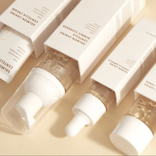 HEVEBLUE Salmon Caring Centella Special Travel Kit Bag HEVEBLUE Salmon Caring Centella Special Travel Kit Bag