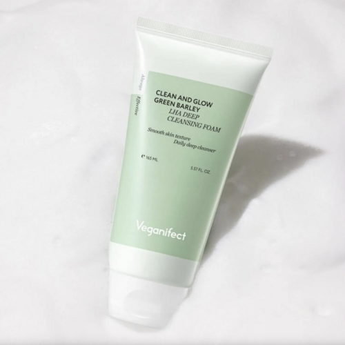 Veganifect Clean and Glow Green Barley LHA Deep Cleansing Foam