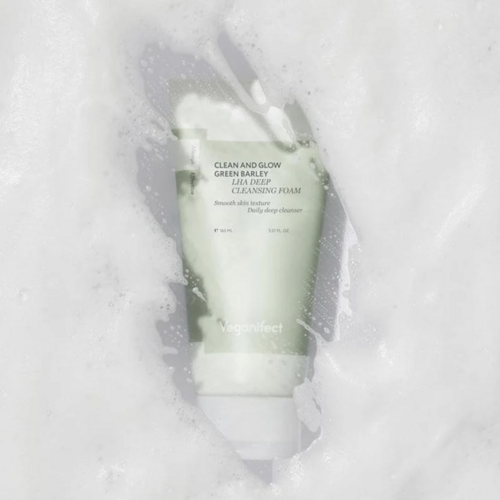 Veganifect Clean and Glow Green Barley LHA Deep Cleansing Foam