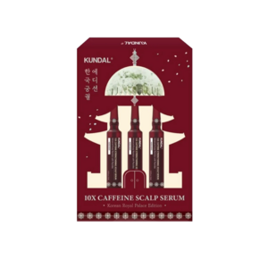 Kundal Korean Royal Palace Edition - 10x Caffeine Scal Serum 10ml*3 + Qua Sha Comb