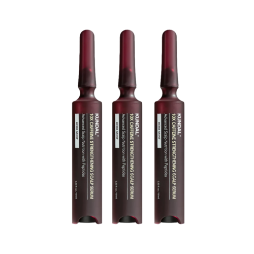 Kundal Korean Royal Palace Edition - 10x Caffeine Scal Serum 10ml*3 + Qua Sha Comb