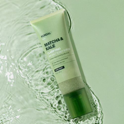 Kundal Matcha & Kale Clarifying Sea Salt Scalp Scrub Herb Mint