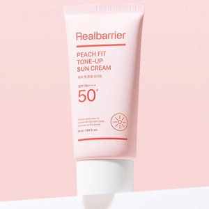 Real Barrier Peach Fit Tone-Up Sun Cream SPF50+ PA++++