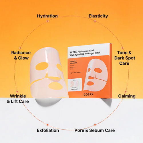 5 PDRN Hyaluronic Acid Vital Hydrating Hydrogel Mask