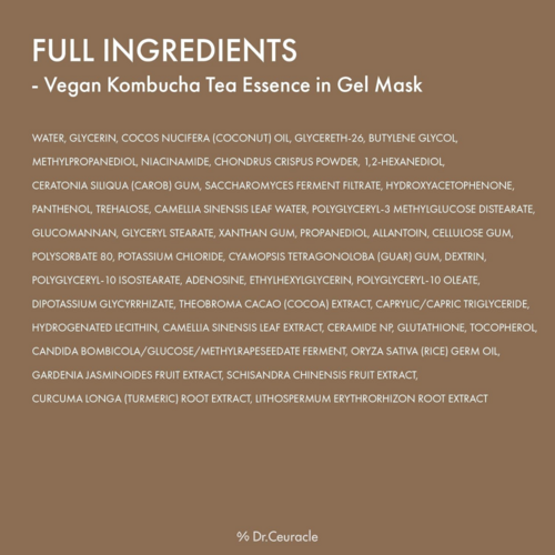 Dr. Ceuracle Vegan Kombucha Tea Essence In Gel Mask Dr. Ceuracle Vegan Kombucha Tea Essence In Gel Mask