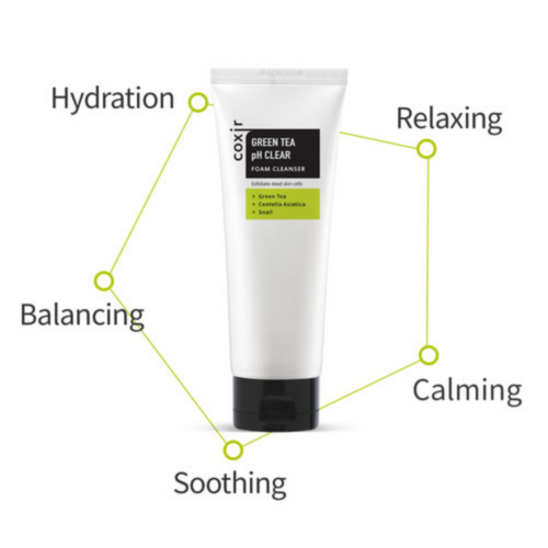 Coxir Green Tea pH Clear Foam Cleanser Coxir Green Tea pH Clear Foam Cleanser