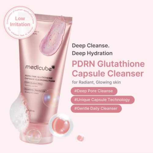 Medicube PDRN Pink Glutathione Capsule Cleansing Foam Medicube PDRN Pink Glutathione Capsule Cleansing Foam