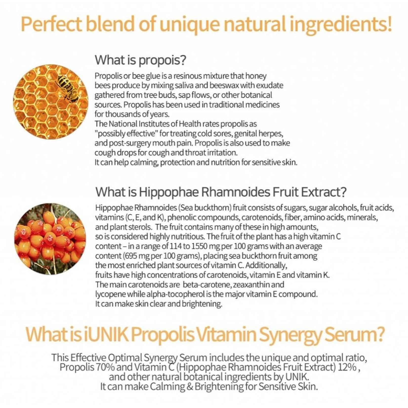 iUNIK Propolis Vitamin Synergy Serum