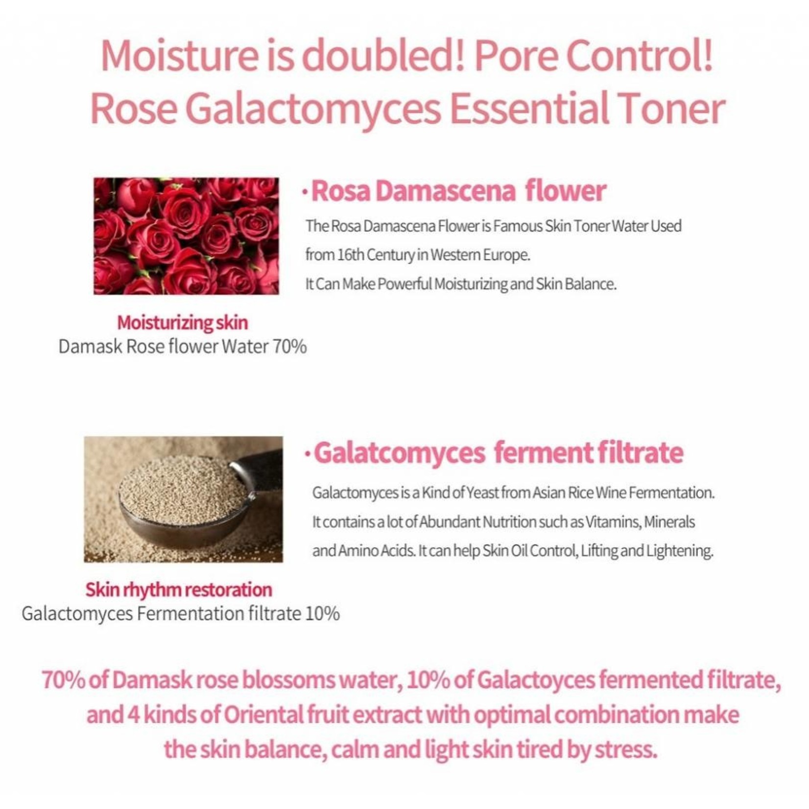 iUNIK Rose Galactomyces Essential Toner