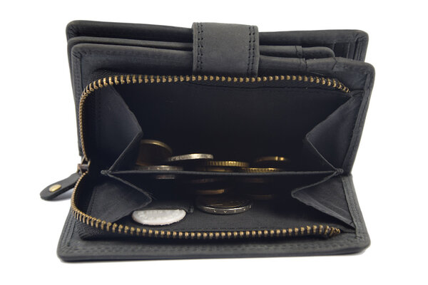 4 East Portemonnee buffelleer - portemonnee met veel pasjes - Portemonnee heren - Portemonnee - Portemonnee kwaliteit - Unisex portemonnee - Zwart