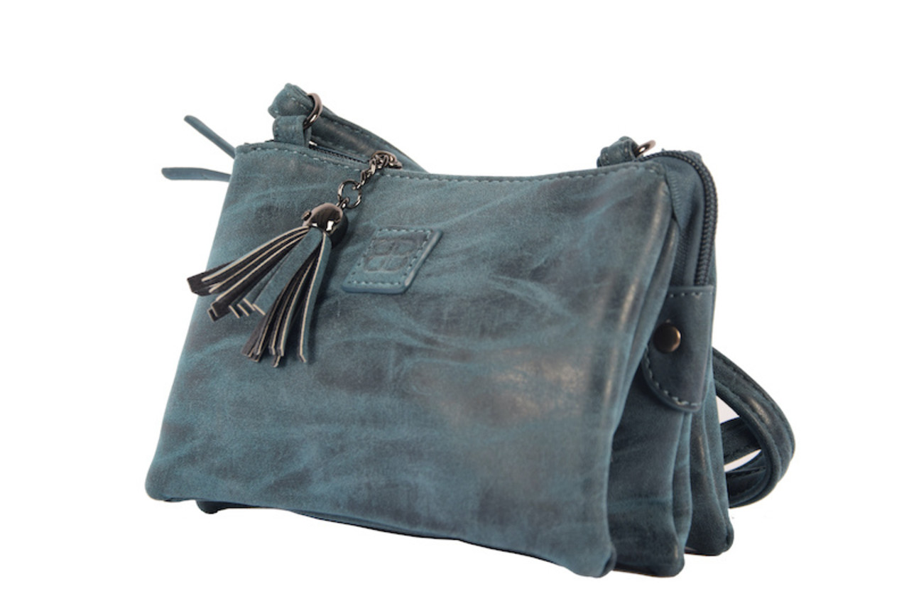 Bicky Bernard Tas - tasssen - bags - Bag- Bicky Bernard- Harmonica 3-Vaks tasje - schoudertasje - crossbody tasje - donkerblauw Bicky Bernard Tas - tasssen - bags - Bag- Bicky Bernard- Harmonica 3-Vaks tasje - schoudertasje - crossbody tasje - donkerblauw