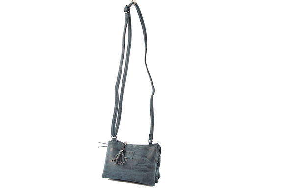 Bicky Bernard Bag - bags - bags - Bag- Bicky Bernard- Harmonica 3-Pouch bag - shoulder bag - crossbody bag - dark blue Bicky Bernard Bag - bags - bags - Bag- Bicky Bernard- Harmonica 3-Pouch bag - shoulder bag - crossbody bag - dark blue