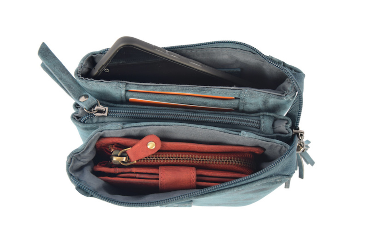 Bicky Bernard Bag - bags - bags - Bag- Bicky Bernard- Harmonica 3-Pouch bag - shoulder bag - crossbody bag - dark blue Bicky Bernard Bag - bags - bags - Bag- Bicky Bernard- Harmonica 3-Pouch bag - shoulder bag - crossbody bag - dark blue