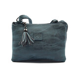 Bicky Bernard  Tas - tasssen - bags - Bag- Bicky Bernard- Harmonica 3-Vaks tasje - schoudertasje - crossbody tasje - donkerblauw Bicky Bernard  Tas - tasssen - bags - Bag- Bicky Bernard- Harmonica 3-Vaks tasje - schoudertasje - crossbody tasje - donkerblauw