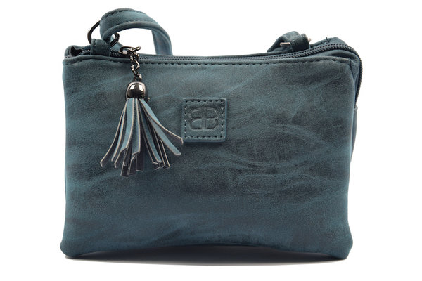 Bicky Bernard Tas - tasssen - bags - Bag- Bicky Bernard- Harmonica 3-Vaks tasje - schoudertasje - crossbody tasje - donkerblauw Bicky Bernard Tas - tasssen - bags - Bag- Bicky Bernard- Harmonica 3-Vaks tasje - schoudertasje - crossbody tasje - donkerblauw