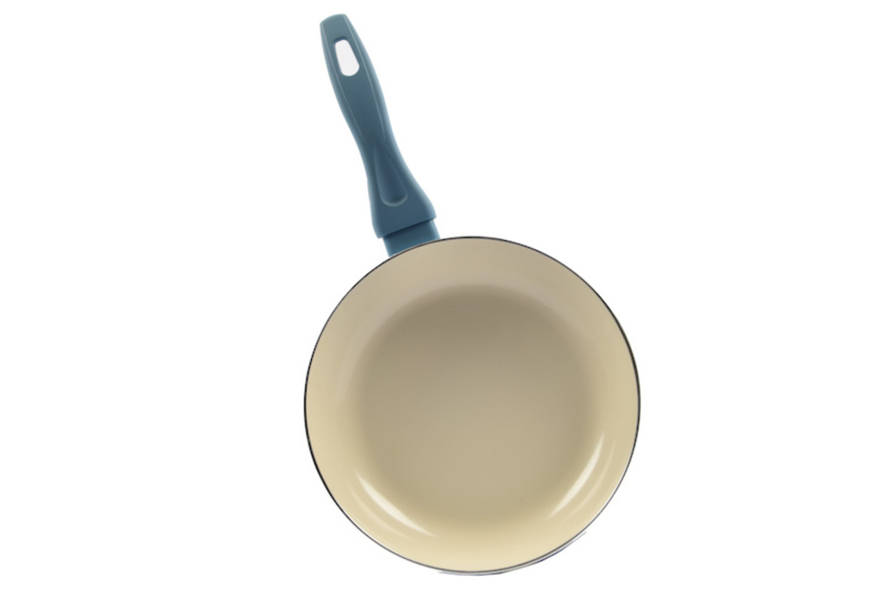 Discountershop Durable Non-stick Frying Pan - Ceramic And Stainless Steel - 24 cm - Light Blue Discountershop Durable Non-stick Frying Pan - Ceramic And Stainless Steel - 24 cm - Light Blue