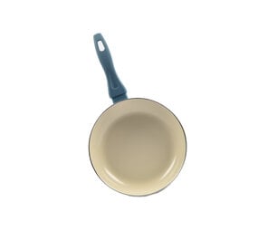 Discountershop Duurzame Anti-aanbak Koekenpan - Keramiek En Rvs - 24 cm - Licht Blauw Discountershop Duurzame Anti-aanbak Koekenpan - Keramiek En Rvs - 24 cm - Licht Blauw