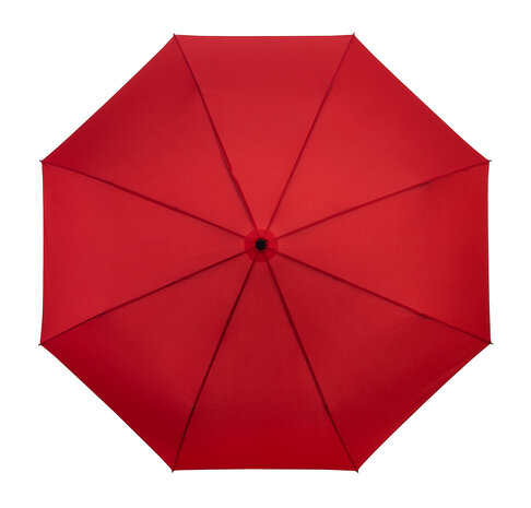 Merkloos Handmatige Paraplu Voor Droogte In Stijl: Ø98 Cm - Rood - Grote Paraplu | Aluminium Frame | Polyester Doek | Unisex