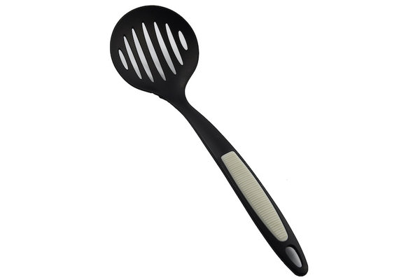 Merkloos Volledige Keukengerei Assortiment - Zwarte Kunststof Keukenhulpen - Vaatwasmachinebestendig - 32 x 3 x 32 Cm - Gewicht: 1.50 Kg - 5 Stuks