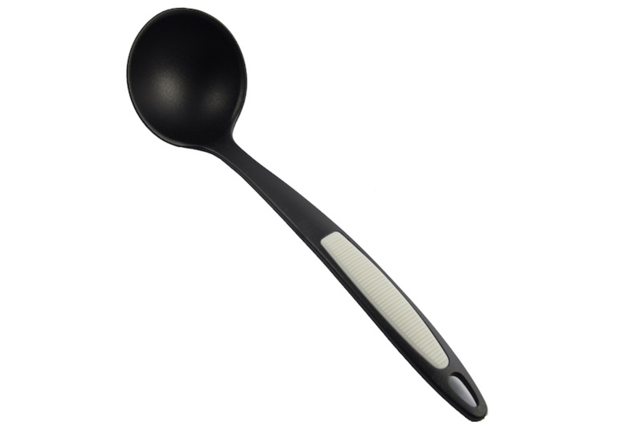 Merkloos Volledige Keukengerei Assortiment - Zwarte Kunststof Keukenhulpen - Vaatwasmachinebestendig - 32 x 3 x 32 Cm - Gewicht: 1.50 Kg - 5 Stuks