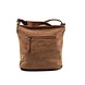 Bicky Bernard Bicky Bernard Omhang Schoudertas Ritsvakjes Trendy Tas - Camel - Cognac Bicky Bernard Bicky Bernard Omhang Schoudertas Ritsvakjes Trendy Tas - Camel - Cognac