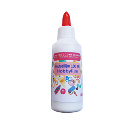 Discountershop Hobbylijm van 100 ML voor kinderen en volwassen - Knutsellijm 100ml - Lijm - All purpose glue - Glue - Kinderlijm - Knutselen - Goedkope knutsellijm Discountershop Hobbylijm van 100 ML voor kinderen en volwassen - Knutsellijm 100ml - Lijm - All purpose glue - Glue - Kinderlijm - Knutselen - Goedkope knutsellijm