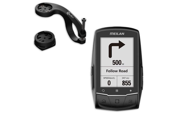 Meilan Gps Bike Computer - Rechargeable - Black - Plastic - 7.9Cm X 10.5Cm - 280G - 40 Hours Battery Life Meilan Gps Bike Computer - Rechargeable - Black - Plastic - 7.9Cm X 10.5Cm - 280G - 40 Hours Battery Life