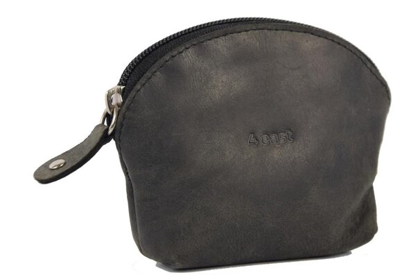 4 East Trendy Women's Leather Wallet - Black Zipper Wallet - 11X9.5X3 Cm - 7 Card Pockets 4 East Trendy Women's Leather Wallet - Black Zipper Wallet - 11X9.5X3 Cm - 7 Card Pockets