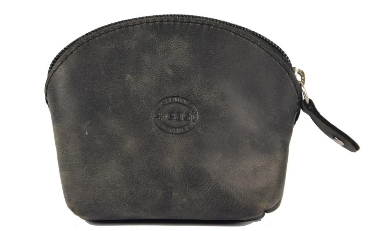 4 East Trendy Women's Leather Wallet - Black Zipper Wallet - 11X9.5X3 Cm - 7 Card Pockets 4 East Trendy Women's Leather Wallet - Black Zipper Wallet - 11X9.5X3 Cm - 7 Card Pockets