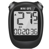 Merkloos Discountershop - Cycling computer IPX6 - USB rechargeable - Cycling computer 1.6 inch mono LCD - Black