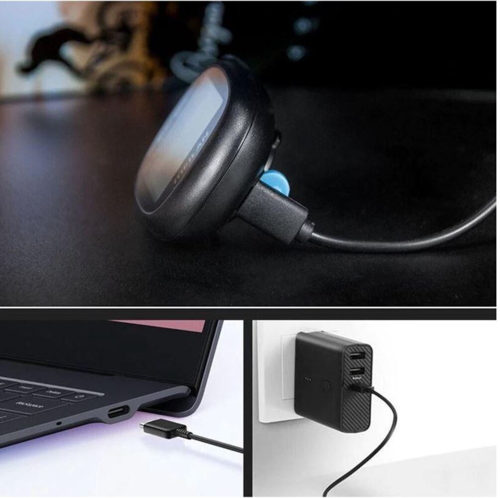 Merkloos Fietscomputer IPX6 - USB oplaadbaar - Fietscomputer 1.6 inch mono LCD - Zwart Merkloos Fietscomputer IPX6 - USB oplaadbaar - Fietscomputer 1.6 inch mono LCD - Zwart