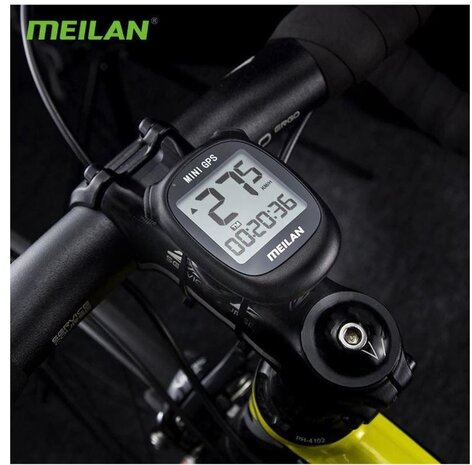 Merkloos Fietscomputer IPX6 - USB oplaadbaar - Fietscomputer 1.6 inch mono LCD - Zwart Merkloos Fietscomputer IPX6 - USB oplaadbaar - Fietscomputer 1.6 inch mono LCD - Zwart