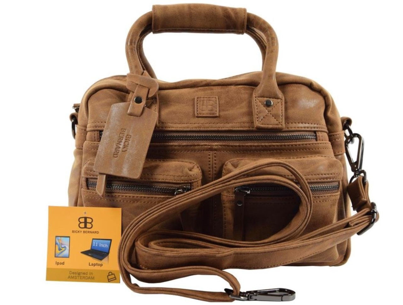 Bicky Bernard  Bicky Bernard Handbag wrap Hand & Shoulder bag Western Bag Camel - Cognac Bicky Bernard  Bicky Bernard Handbag wrap Hand & Shoulder bag Western Bag Camel - Cognac