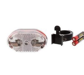 Discountershop Bicycle headlight with holder with two FREE AAA batteries