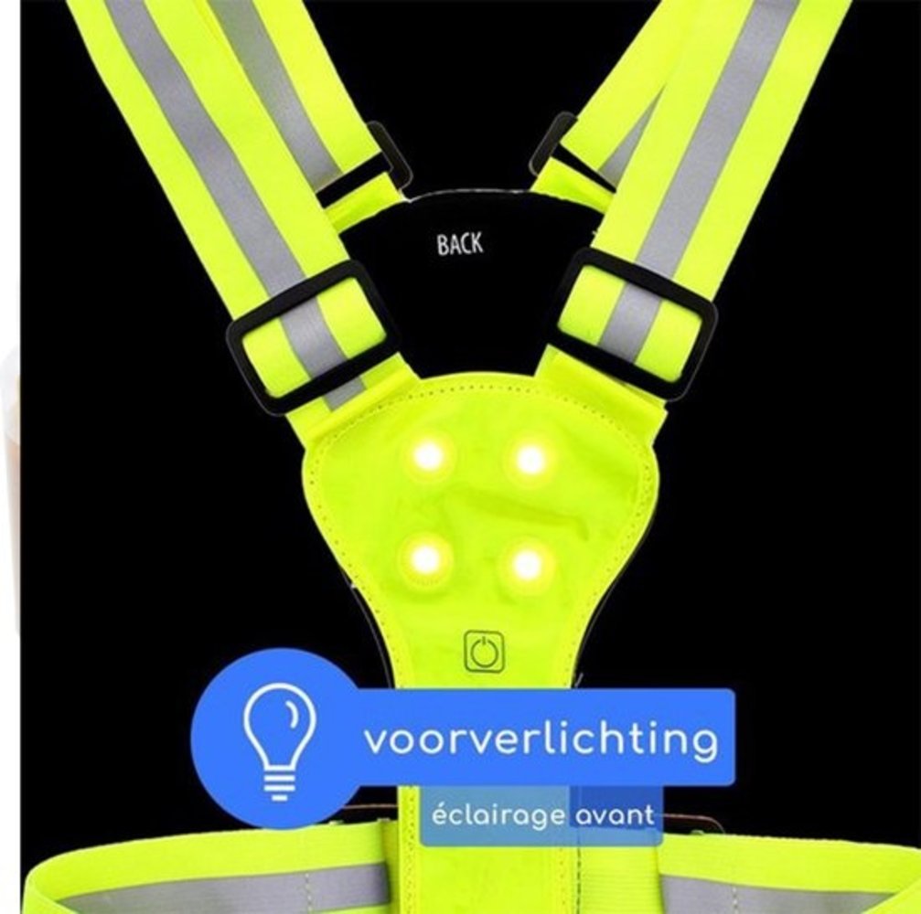 Discountershop Cheap Discountershop Reflective running vest - Running - Led Vest - Running accessory Discountershop Cheap Discountershop Reflective running vest - Running - Led Vest - Running accessory