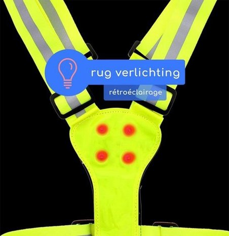 Discountershop Cheap Discountershop Reflective running vest - Running - Led Vest - Running accessory Discountershop Cheap Discountershop Reflective running vest - Running - Led Vest - Running accessory