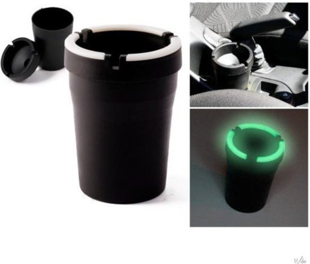 Merkloos Car ashtray - Odorless Car Ashtray Black - Car ashtray black