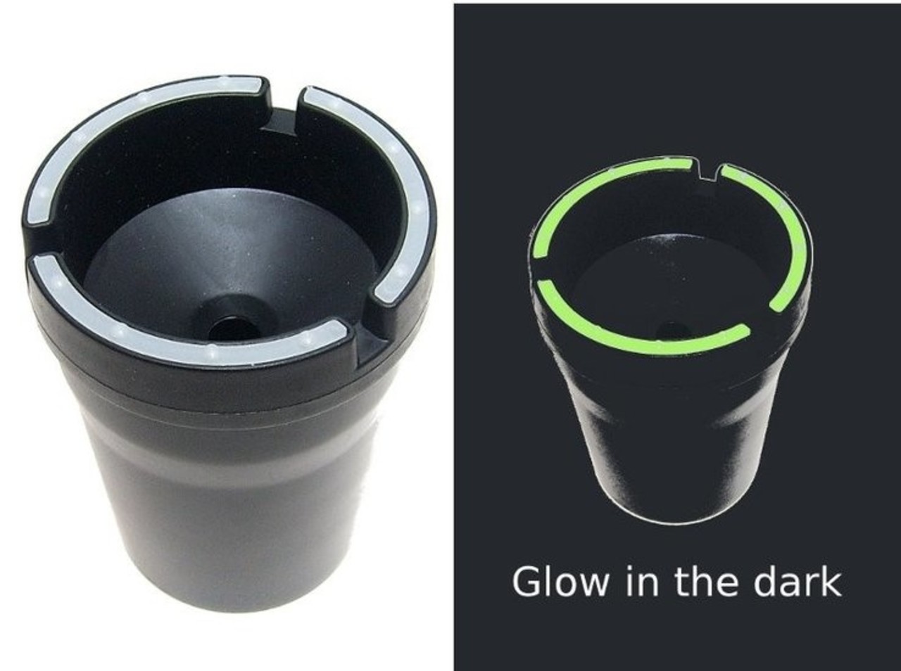 Merkloos Car ashtray - Odorless Car Ashtray Black - Car ashtray black