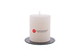 Discountershop® | rustic candle Including coaster | Block candle 8 x 7 cm | Ivory colored candle - 30 burning hours Discountershop® | rustic candle Including coaster | Block candle 8 x 7 cm | Ivory colored candle - 30 burning hours
