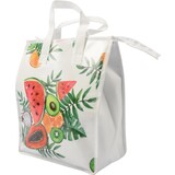 Discountershop Fresh & Cold koeltas - Lunchtas - Koeltas - Lunchbox - Leuke Vrolijke Picknicktas koel|tas| strand| Koelbox | dames 8 liter polyetheen | WIt