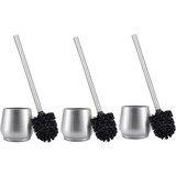 Discountershop 3 X Toilet Brush Stainless Steel - Toilet Brush Stainless Steel - Stainless Steel Toilet Brush in Holder - Toilet Brush Holder - Toilet Brush - Toilet Brush with Holder Freestanding - Brushed Stainless Steel Discountershop 3 X Toilet Brush Stainless Steel - Toilet Brush Stainless Steel - Stainless Steel Toilet Brush in Holder - Toilet Brush Holder - Toilet Brush - Toilet Brush with Holder Freestanding - Brushed Stainless Steel