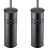 Discountershop 2 Pieces Toilet Brush Stainless Steel - Toilet Brush Stainless Steel - Stainless Steel Toilet Brush in Holder - Toilet Brush Holder - Toilet Brush - Toilet Brush Black Discountershop 2 Pieces Toilet Brush Stainless Steel - Toilet Brush Stainless Steel - Stainless Steel Toilet Brush in Holder - Toilet Brush Holder - Toilet Brush - Toilet Brush Black