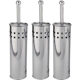 Discountershop 3 Pieces Toilet Brush Stainless Steel - Toilet Brush Stainless Steel - Stainless Steel Toilet Brush in Holder - Toilet Brush Holder - Toilet Brush - Toilet Brush - Silver - Stainless Steel Discountershop 3 Pieces Toilet Brush Stainless Steel - Toilet Brush Stainless Steel - Stainless Steel Toilet Brush in Holder - Toilet Brush Holder - Toilet Brush - Toilet Brush - Silver - Stainless Steel