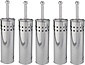 5 Pieces Toilet Brush Stainless Steel - Toilet Brush Stainless Steel - Stainless Steel Toilet Brush in Holder - Toilet Brush Holder - Toilet Brush - Toilet Brush - Silver - Stainless Steel 5 Pieces Toilet Brush Stainless Steel - Toilet Brush Stainless Steel - Stainless Steel Toilet Brush in Holder - Toilet Brush Holder - Toilet Brush - Toilet Brush - Silver - Stainless Steel
