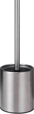 Discountershop 3 X Toilet Brush Stainless Steel - Toilet Brush Stainless Steel - Stainless Steel Toilet Brush in Holder - Toilet Brush Holder - Toilet Brush - Toilet Brush with Holder Freestanding - Brushed Stainless Steel