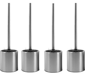 Discountershop 4 X Toilet Brush Stainless Steel - Toilet Brush Stainless Steel - Stainless Steel Toilet Brush in Holder - Toilet Brush Holder - Toilet Brush - 4 Pieces - Toilet Brush with Holder Freestanding - Brushed Stainless Steel Discountershop 4 X Toilet Brush Stainless Steel - Toilet Brush Stainless Steel - Stainless Steel Toilet Brush in Holder - Toilet Brush Holder - Toilet Brush - 4 Pieces - Toilet Brush with Holder Freestanding - Brushed Stainless Steel