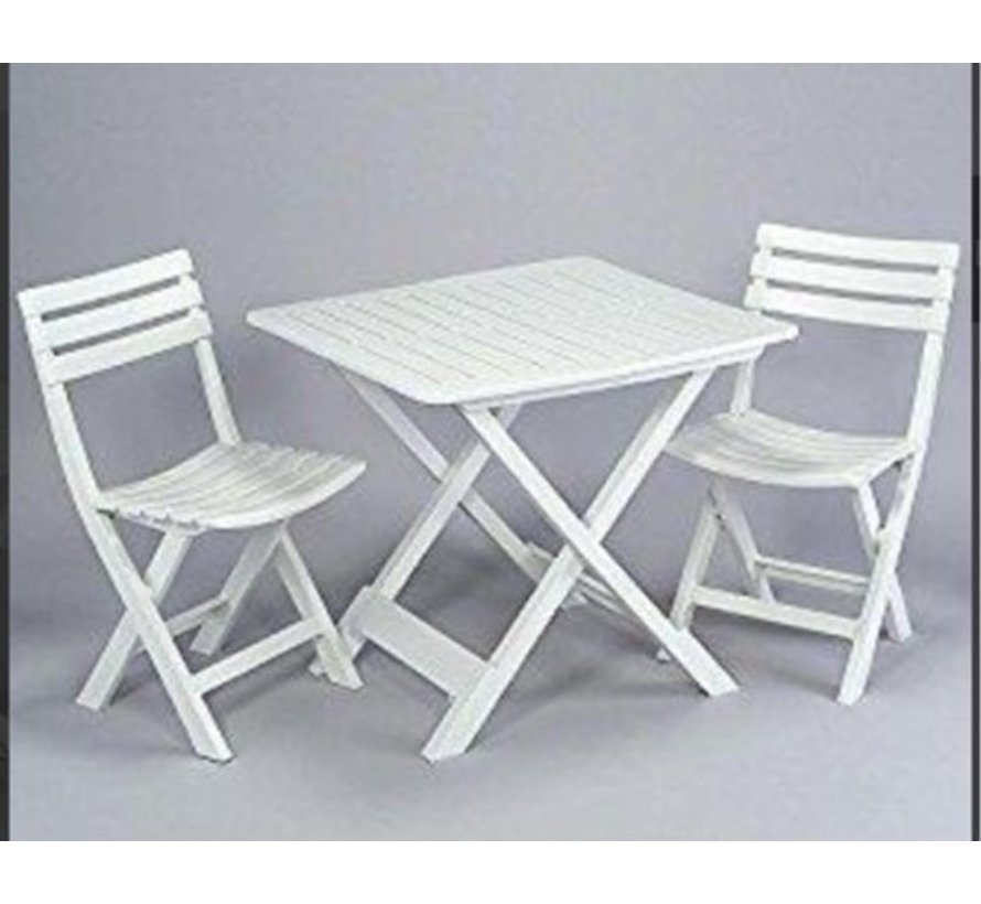 1x Robuuste kunststof klapstoel tuinstoel bistrostoel balkonstoel campingstoel Opvouwbaar |46 cm x 41 cm x 78 cm