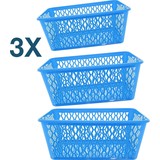 Merkloos 3x Opbergbox - Opbergmandje - Kantoor opbergbox - opbergmand kantoor - Opbergmand 37,5 x 26 x 15 cm - 15 ltr. ca Merkloos 3x Opbergbox - Opbergmandje - Kantoor opbergbox - opbergmand kantoor - Opbergmand 37,5 x 26 x 15 cm - 15 ltr. ca